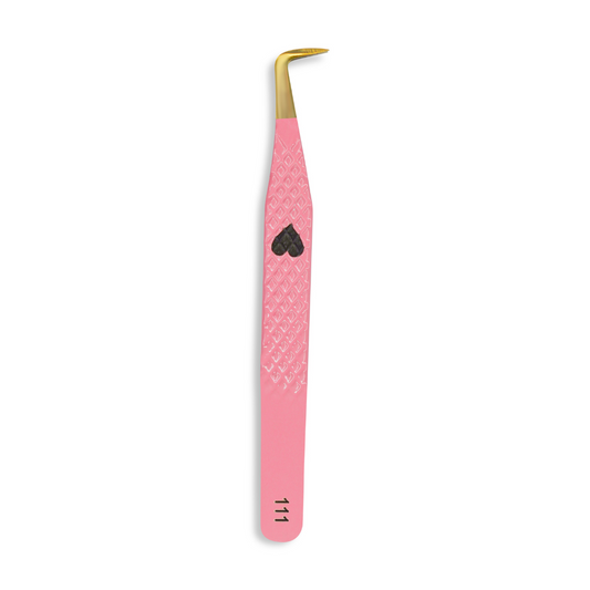Bloomed Tweezer Duo| Boot Tweezer (Fiber Tip) + Tiny Tip Isolation Eyelash Tweezer - iLuxe Lash
