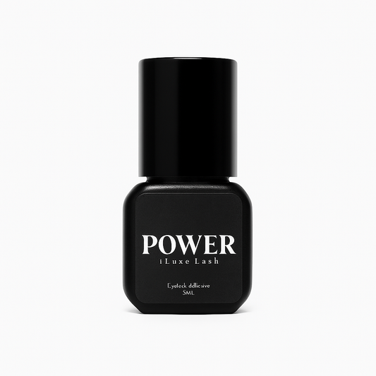 POWER | Eyelash Extension Adhesive 0.5s – Fast Drying, Strong Hold - iLuxe Lash