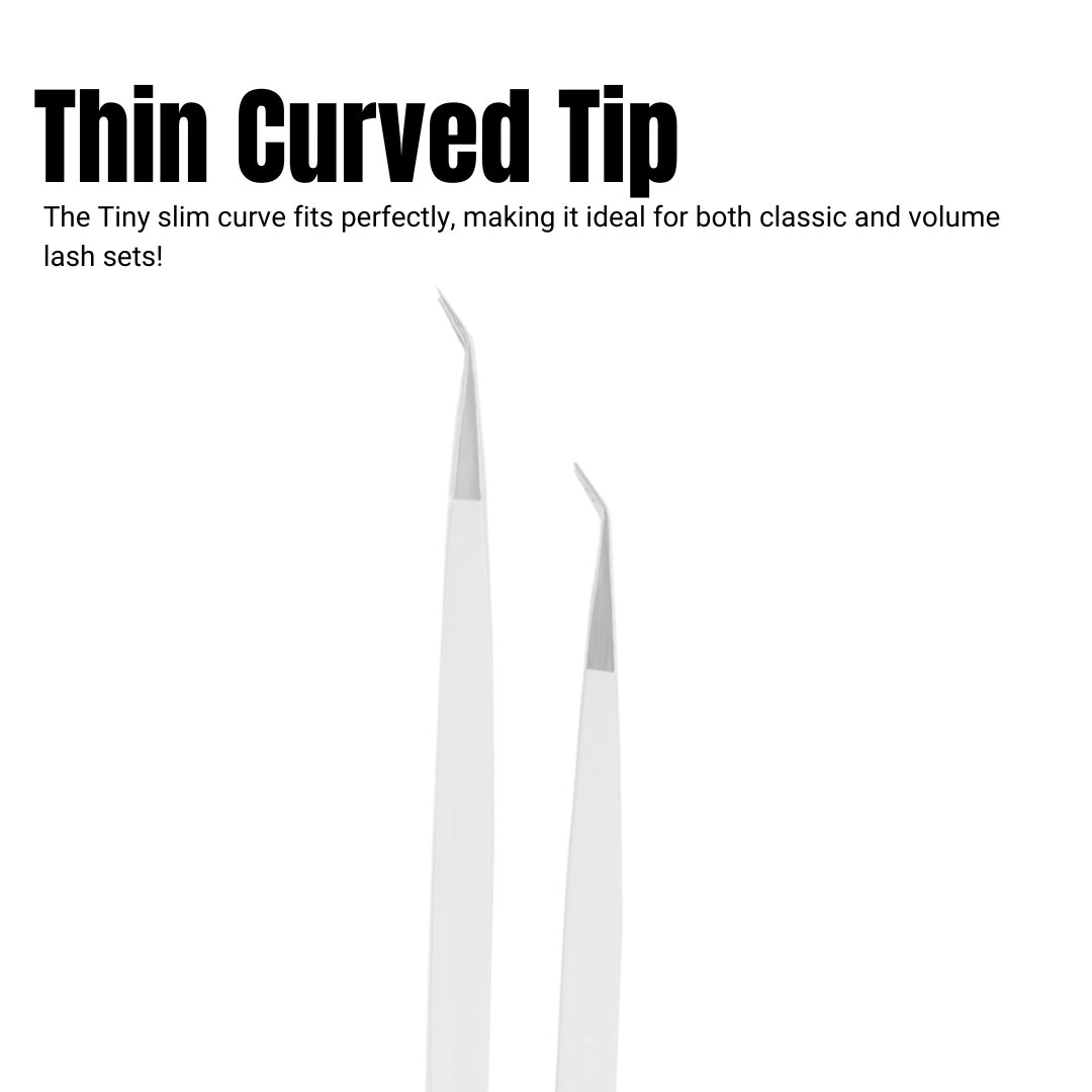 Angel Tweezer Duo| L 90 Degree + Tiny Tip Isolation Eyelash Tweezer - iLuxe Lash