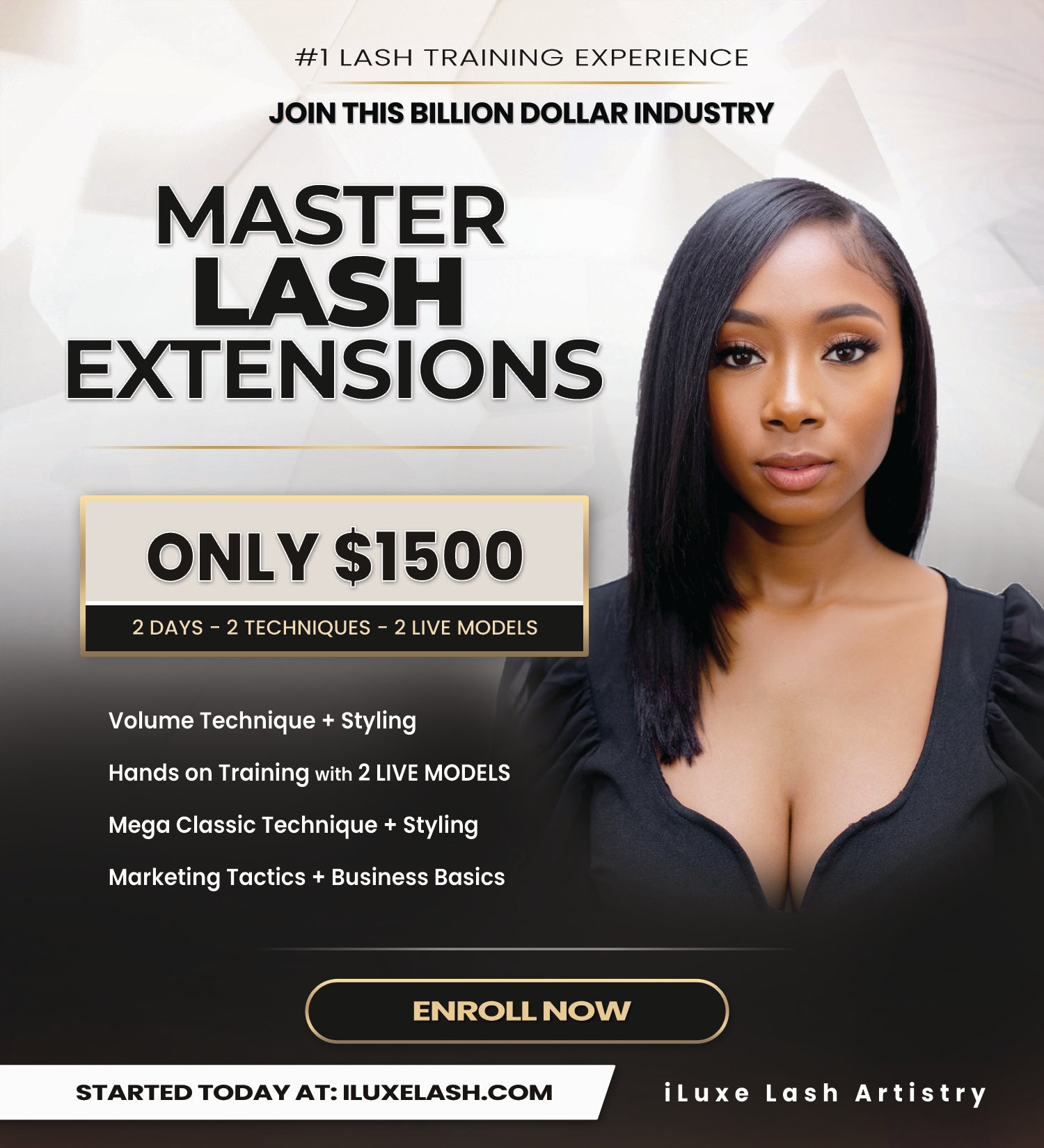 Mega Classic | Volume Lash Course (2 Day Training) - iLuxe Lash 