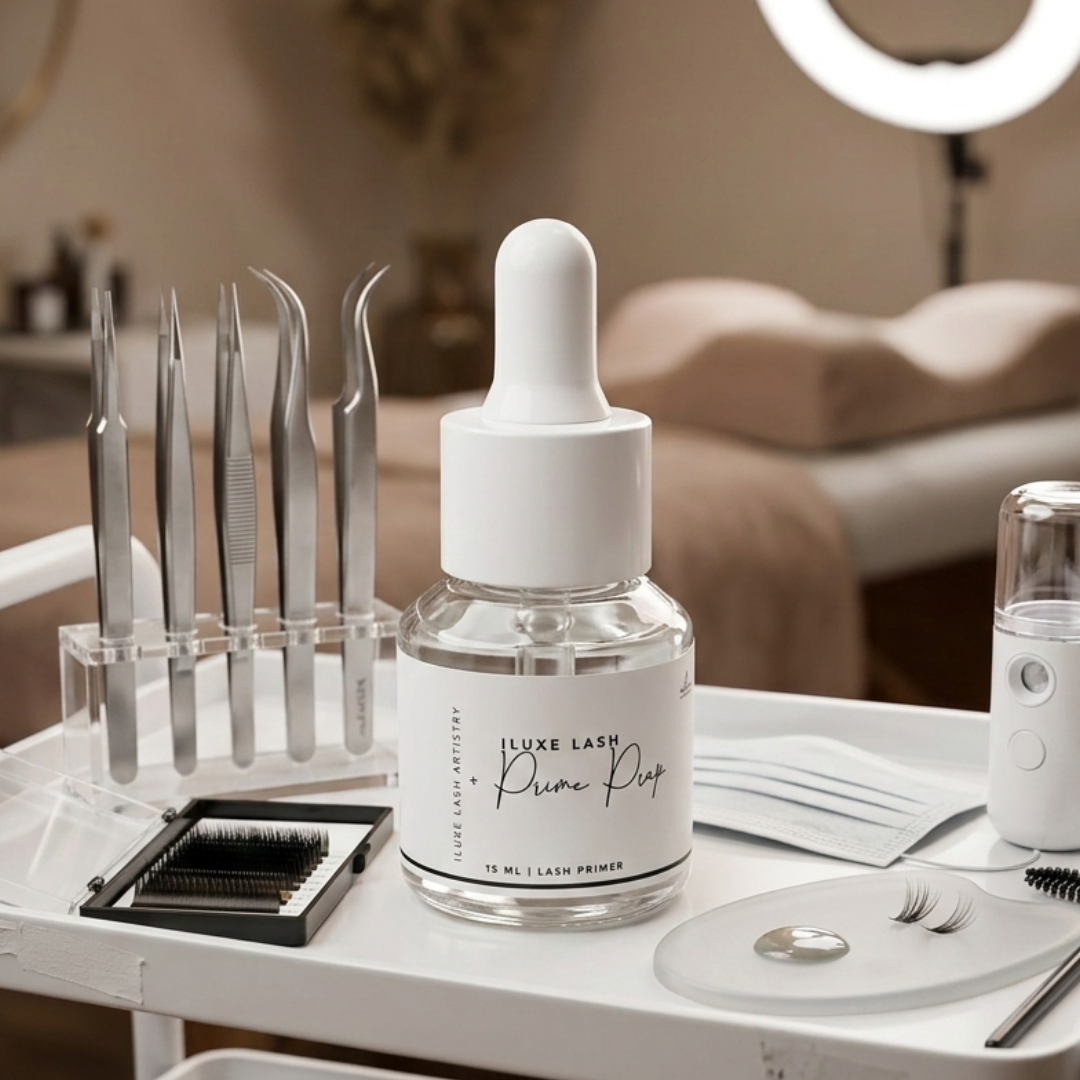 Primed Eyelash Primer – 15ml | Pre-Treatment Lash Retention Booster - iLuxe Lash 